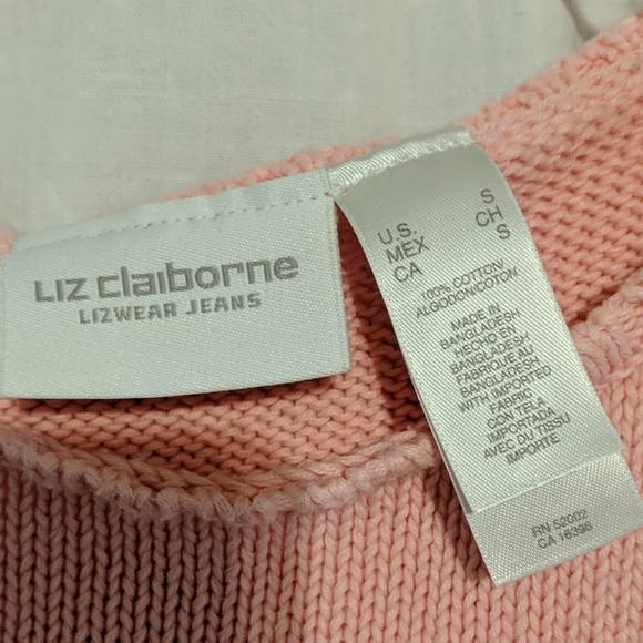 Pink Sweater Sleeveless Tank Liz Claiborne - Picture 2 of 4